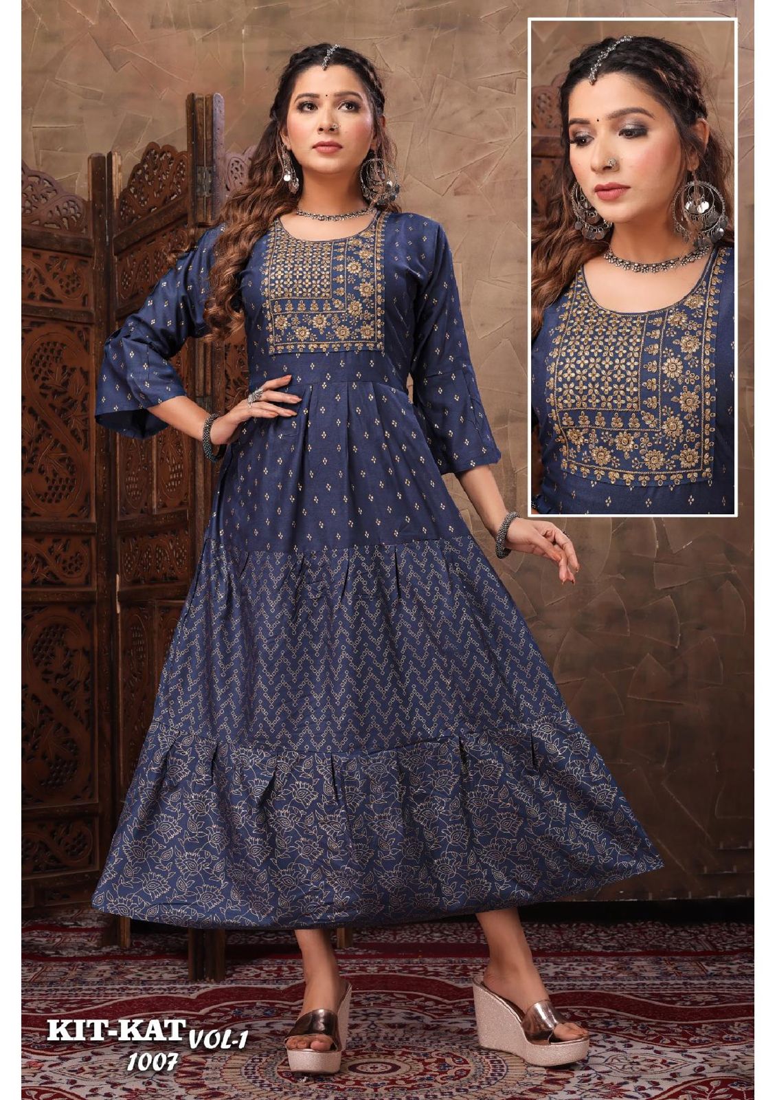 Bq Kit Kat Vol 1001-1010 Anarkali Kurti Catalog